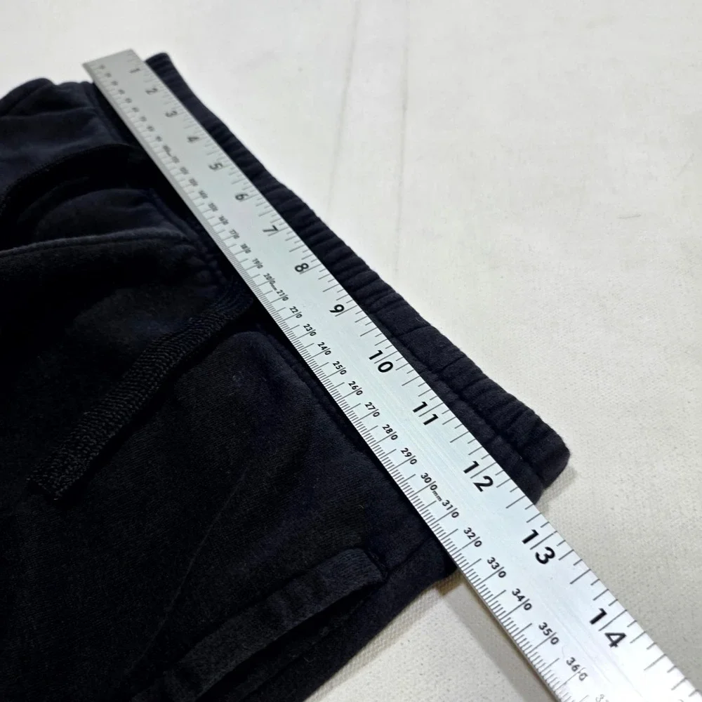 H&M Joggers Boys Size 14 Black Fleece Lined Sweatpants Elastic Waist Activewear